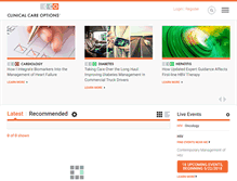 Tablet Screenshot of clinicaloptions.com
